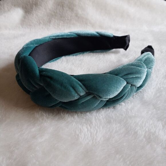 Velvet Braided Headband - Picture 2 of 2